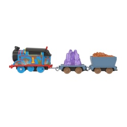 THOMAS LOCOMOTIVA MOTORIZATA THOMAS CRYSTAL CAVES CU 2 VAGOANE - Img 3