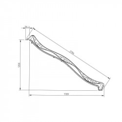 Tobogan Yulvo pentru copii KBT, 2.19 m, Verde deschis - Img 1