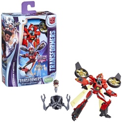 TRANSFORMERS FIGURINA EARTHSPARK DELUXE TERRAN TWITCH 12.5CM - Img 4