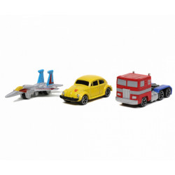 Transformers set 3 nano masinute metalice 4cm - Img 2