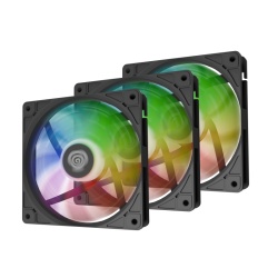 Ventilatoare GENESIS OXAL 120 ARGB BLACK - Img 1