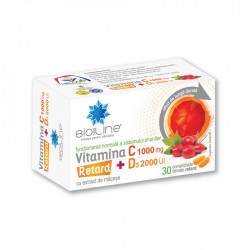 VITAMINA C 1000MG RETARD +D3 2000UI 30CPR