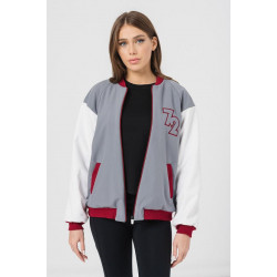 W JACHETA BOMBER GRI GRENA XS - Img 1