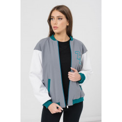 W JACHETA BOMBER GRI PETROL XS - Img 1