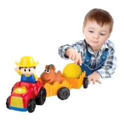 WINFUN TRACTORAS CU REMORCA SI FIGURINA FERMIER - Img 4