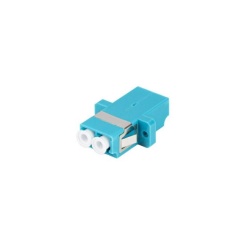 Adapt. fibra optică MM LC/UPC duplex OM3