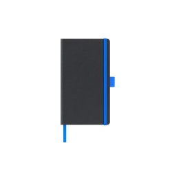 AGENDA NEDATATA A5 CASTELLI COPERTA RIGIDA NEGRU ELASTIC ALBASTRU DICTANDO IVORY