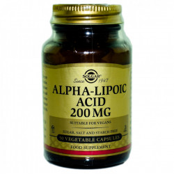 ALPHA LIPOIC ACID 200mg 50veg.caps SOLGAR
