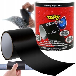 Banda Super Adeziva tip "FLEX TAPE" pentru repararea scurgerilor, rezistenta la apa, culoare neagra, dimensiune 150 x 10cm - Img 3