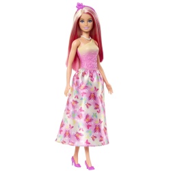 BARBIE PAPUSA BARBIE CU PARUL BLOND SI ROZ - Img 2