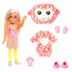 Barbie papusa chelsea cutie reveal maimutica - Img 4