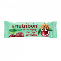 Baton vegan de nuca cu visine fara gluten "nutribon" 30gr transilvania nuts