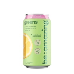 Be Amazing Greens Rtd Pink Lemonade, Bautura Revitalizanta Cu Superalimente Cu Aroma De Pink Lemonade, 355 Ml - Img 1
