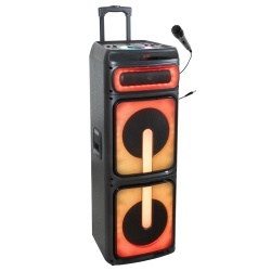 BOXA PORTABILA 2X10"/25CM 400W RMS CU USB/SD/BLUETOOTH - Img 2