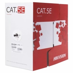 CABLU UTP CUPRU 0.5MM CAT 5E 305M PE NEGRU HIKVISISION - Img 3