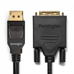 CABLU video KENSINGTON, DisplayPort 1.2 (T) la DVI-D DL (T), 1.8m, negru, "K33023WW" - Img 3