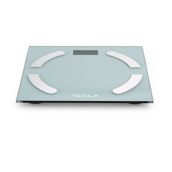 Cantar corporal de diagnostic Tesla BS301WX, 180kg baterii 2xAAA, 30x30cm, alb - Img 3
