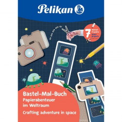 CARTE PENTRU ACTIVITATI CREATIVE CU DECUPAJE, MOTIV SPACE, FORMAT A4 32 FILE