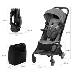CARUCIOR SPORT KINDERKRAFT PILOT 2, 0-22 KG, PLATINUM GREY - Img 3