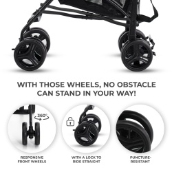 CARUCIOR SPORT KINDERKRAFT TIK, TIP UMBRELA, STONE BEIGE - Img 11