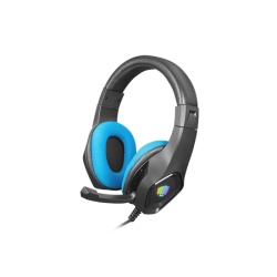 Casti cu fir Fury Phantom, negru/albastr