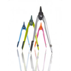 Compas plastic culori asortate + negru herlitz
