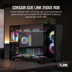 CR Case iCUE 2500X RGB Micro ATX Black - Img 12