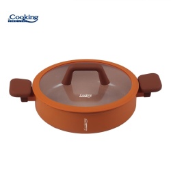 CRATITA ALU+CAP28x7.5CM,4.3L,TERRA ROSSA