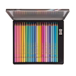 CREIOANE COLORATE OXFORD WATERCOLOUR, SET 24 CULORI, IN CUTIE METAL, COLECTIA ARTISTIC