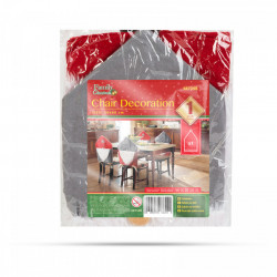 Decorațiuni pentru scaune - Elfi - 50 x 60 cm - gri / roșu - Img 3