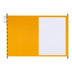 DOSAR SUSPENDAT SIMPLU ELBA ULTIMATE A4, CARTON 240G/MP, BLUE ANGEL, CAPACITATE 330 FILE, CULOARE GALBEN