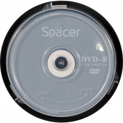 DVD-R SPACER 4.7GB, 120min, viteza 16x, 25 buc, spindle, "DVDR25" 166556/45501234 / 19403 001 001/166556 - Img 3
