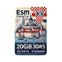 eSIM Croatia 20GB 30Days Standard
