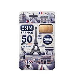 eSIM France 50GB 30Days Economy