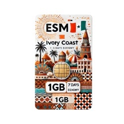 eSIM Ivory Coast 1GB 7Days Economy