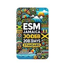eSIM Jamaica 20GB 30Days Standard
