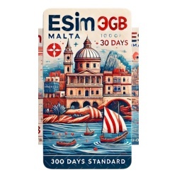 eSIM Malta, 100GB, 30 Days, Standard