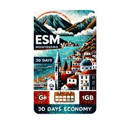 eSIM Montenegro 10GB 30Days Economy