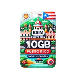 eSIM Puerto Rico, 100GB, 30 Days, Standard