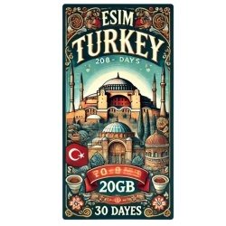 eSIM Turkey 20GB 30Days Standard