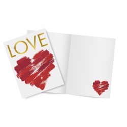 Felicitare de dragoste in 4 modele asortate - 11.5 x 17 cm (12buc/display) - Img 4