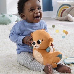 FISHER PRICE JUCARIE SENZORIALA 2 IN 1 TUMMY TIME VIDRA PENTRU BEBELUSI - Img 4