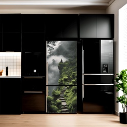 Folie imprimata color pentru decor Frigider, dimensiune 200 x 90cm, model: AVX-FR17 - Img 1
