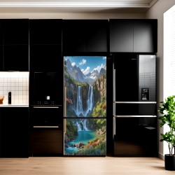 Folie imprimata color pentru decor Frigider, dimensiune 200 x 90cm, model: AVX-FR27 - Img 1