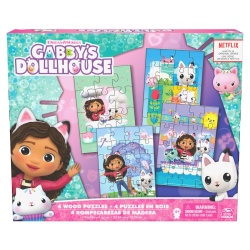 GABBYS DOLLHOUSE SET 4 PUZZLE DIN LEMN - Img 1