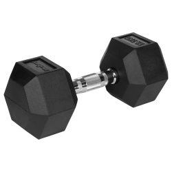 GANTERE DUMBBELL HEX FONTA CAUCIUCATA 2X12.5KG REBEL AC - Img 4