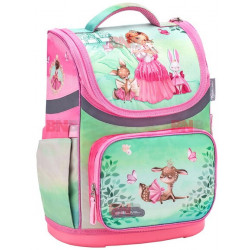 Ghiozdan neechipat mini, dimensiune 36x26x16 cm, prncess with fier