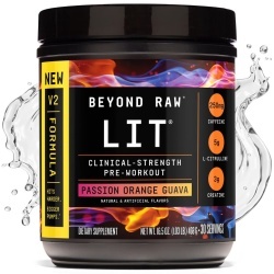 Gnc Beyond Raw Lit V2 Pre-workout With Passion Orange Guava Flavor, Pre-workout Cu Aroma De Passion Orange Guava, 468 G - Img 3