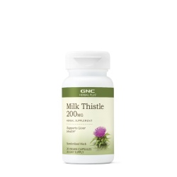 Gnc Herbal Plus Milk Thistle 200 Mg, Silimarina, 30 Cps