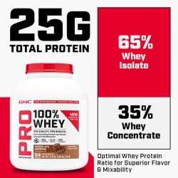 Gnc Pro Performance 100% Whey, Proteina Din Zer Cu Aroma De Capsuni, Testata Antidoping, 1985g - Img 4